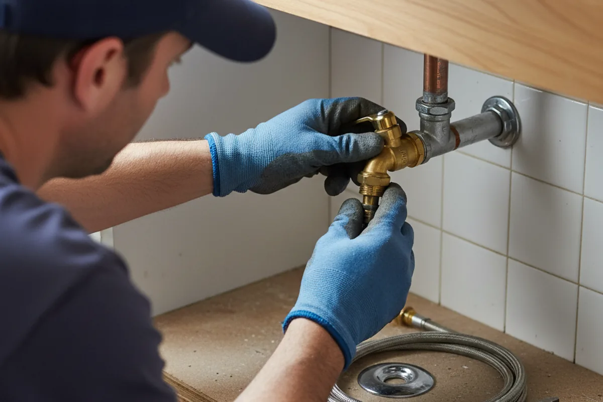 Shutoff valve and fitting work during Faucet and Fixture Repair in Park Valley